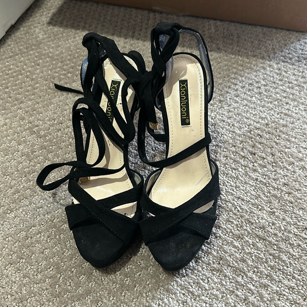 SEXY HEELS black size 35 high 15cm